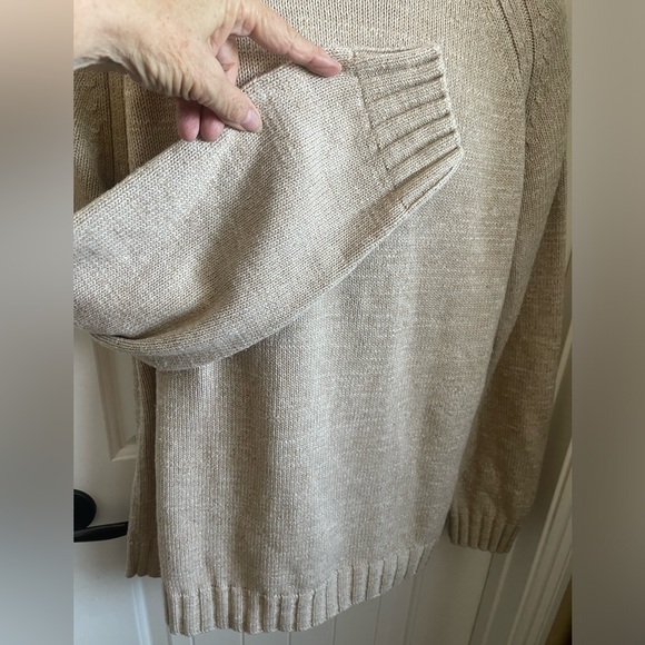 Gap Beige CottonLong Sleeve Chunky Turtleneck Sweater - Picture 5 of 10